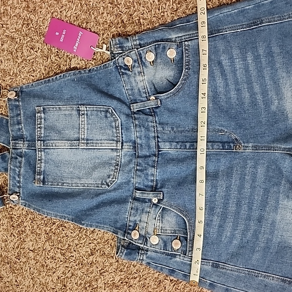 Baggy Barrel Blue Women's Denim Overalls - Picture 7 of 7